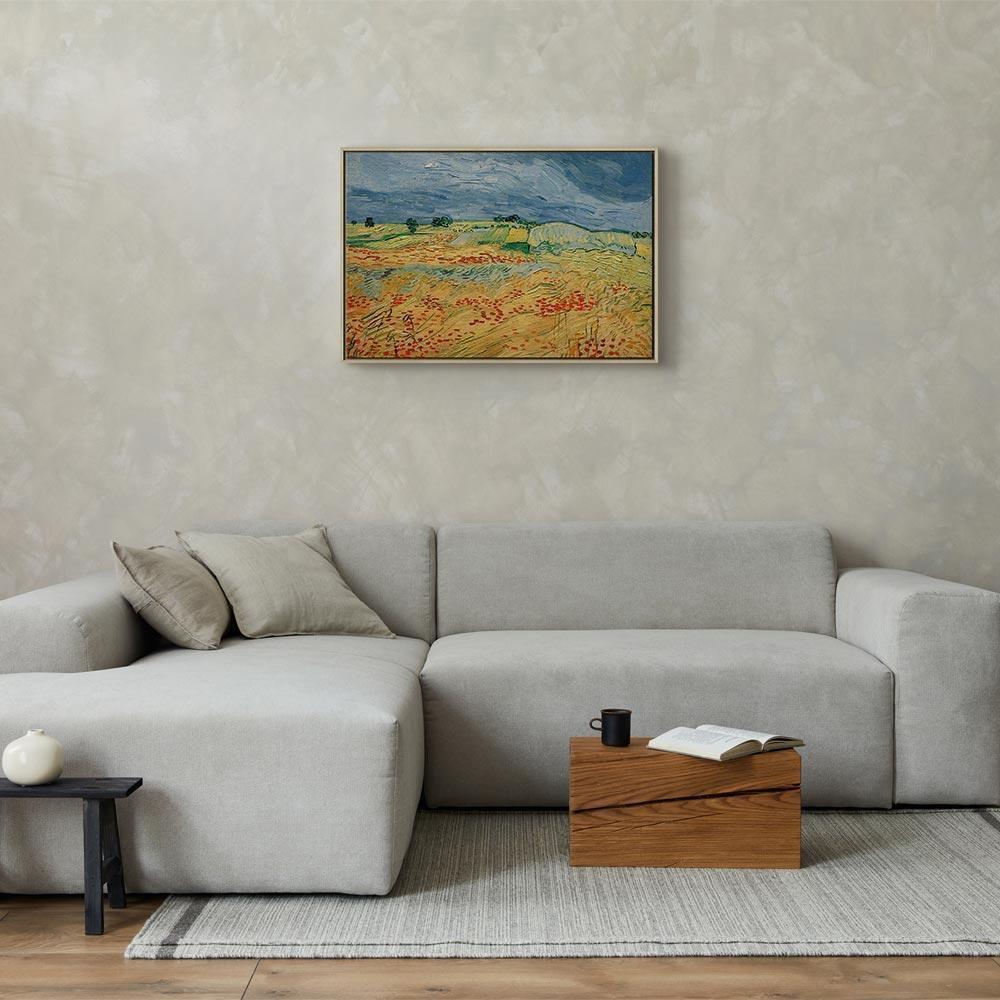 Leinwandbild - Vincent van Gogh – Fields with Poppies