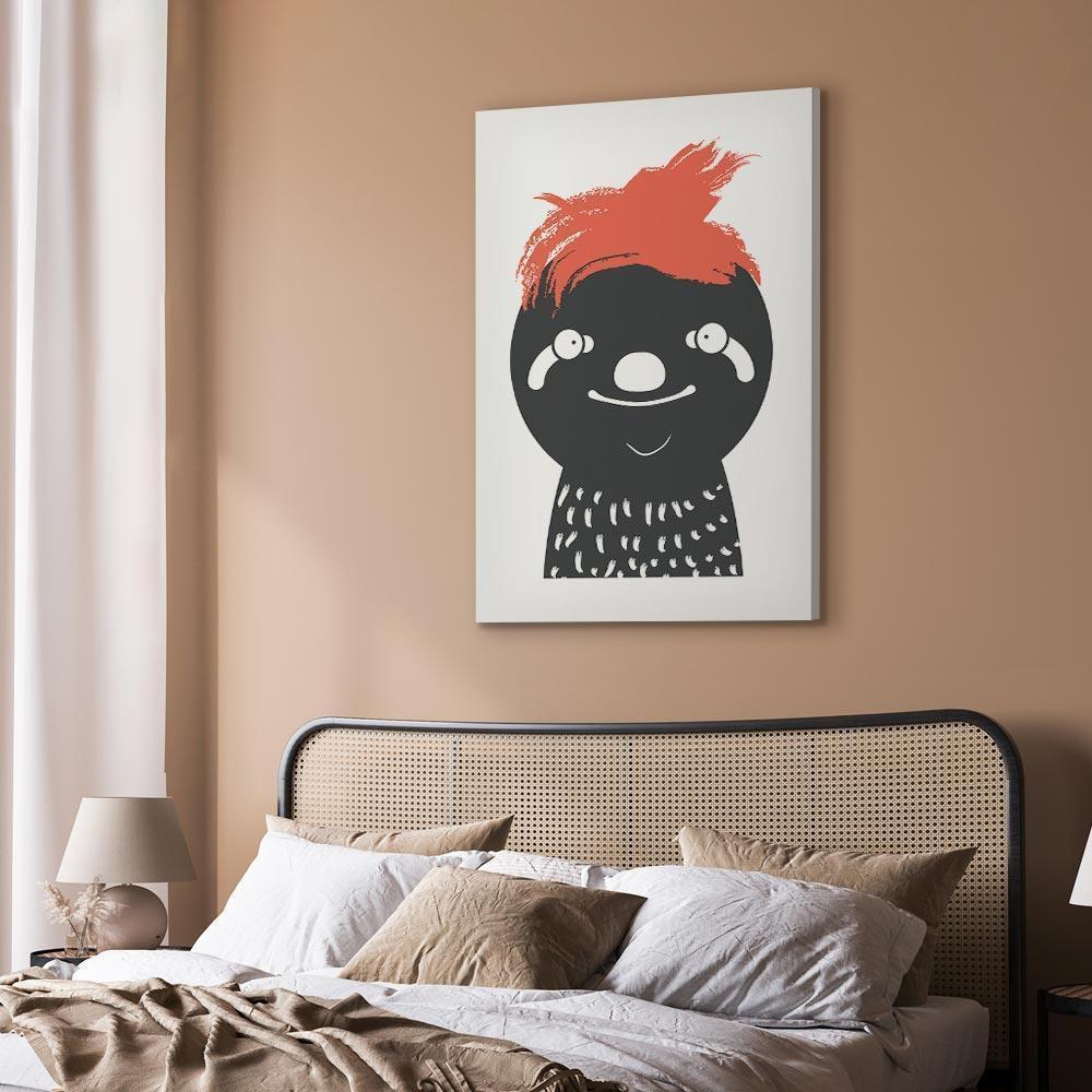 Leinwandbild - Crazy Sloth (1 Part) Vertical