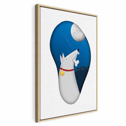 Leinwandbild - Dog Dreams (1 Part) Vertical