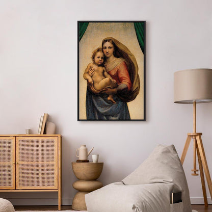 Leinwandbild - Raphael – Sistine Madonna (fragment)
