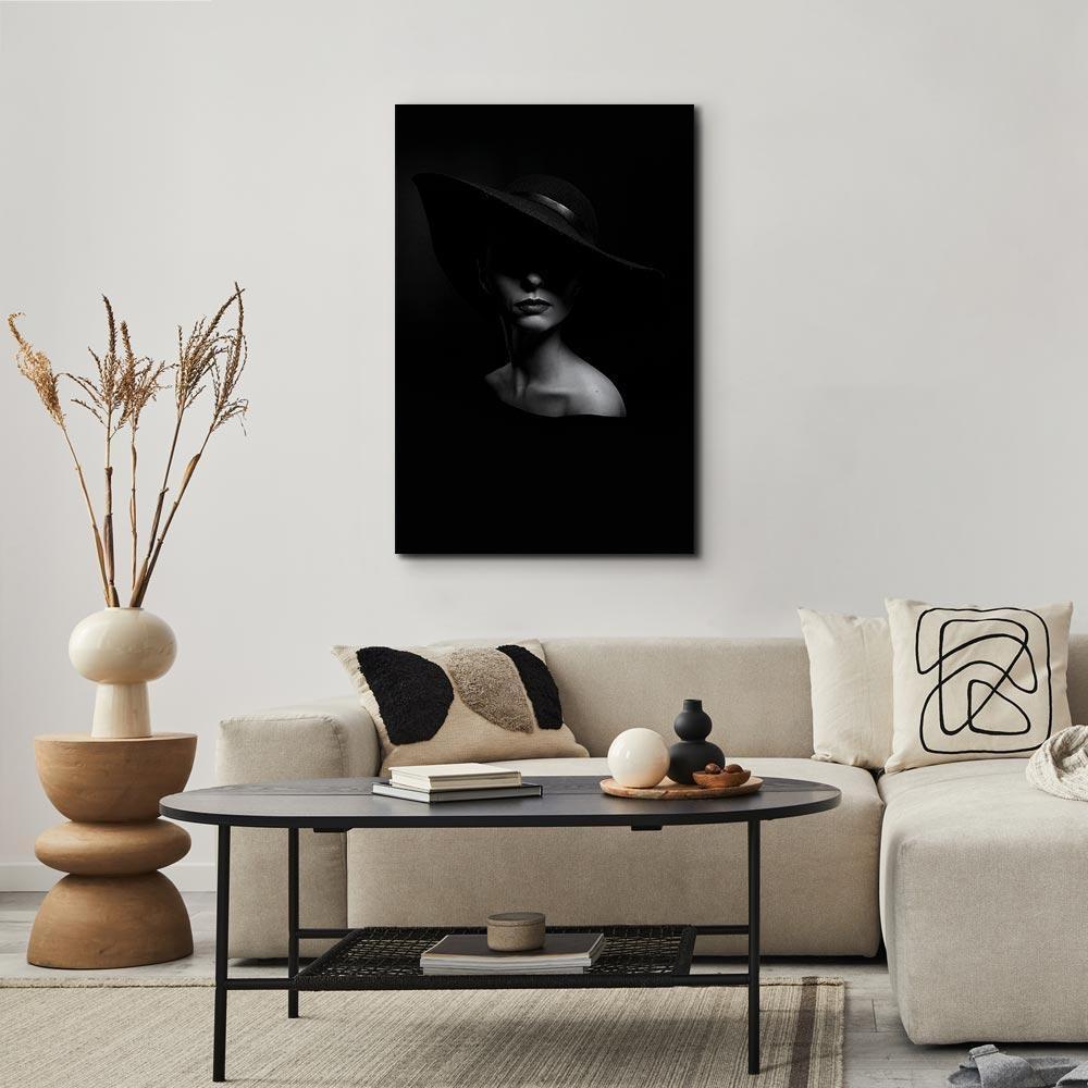 Leinwandbild - Mysterious Woman (1 Part) Vertical