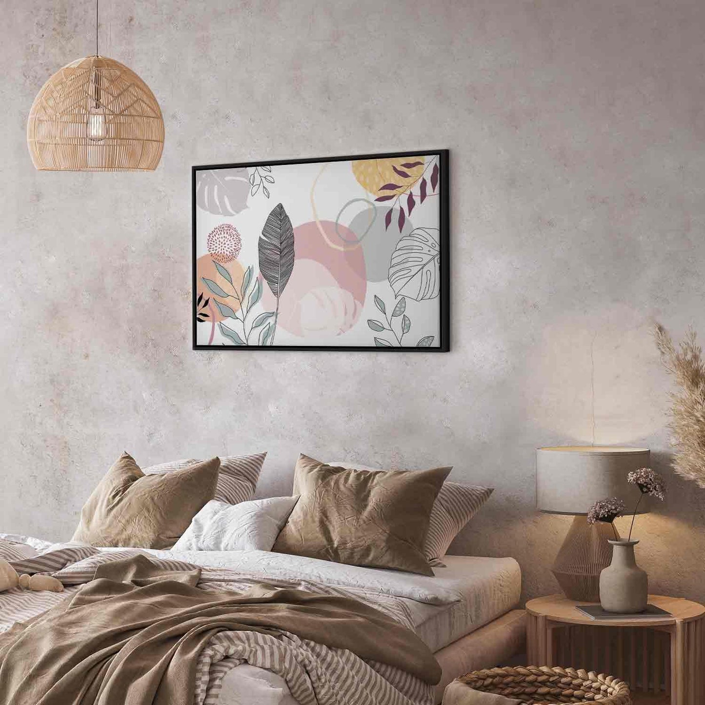 Leinwandbild - Pastel line art