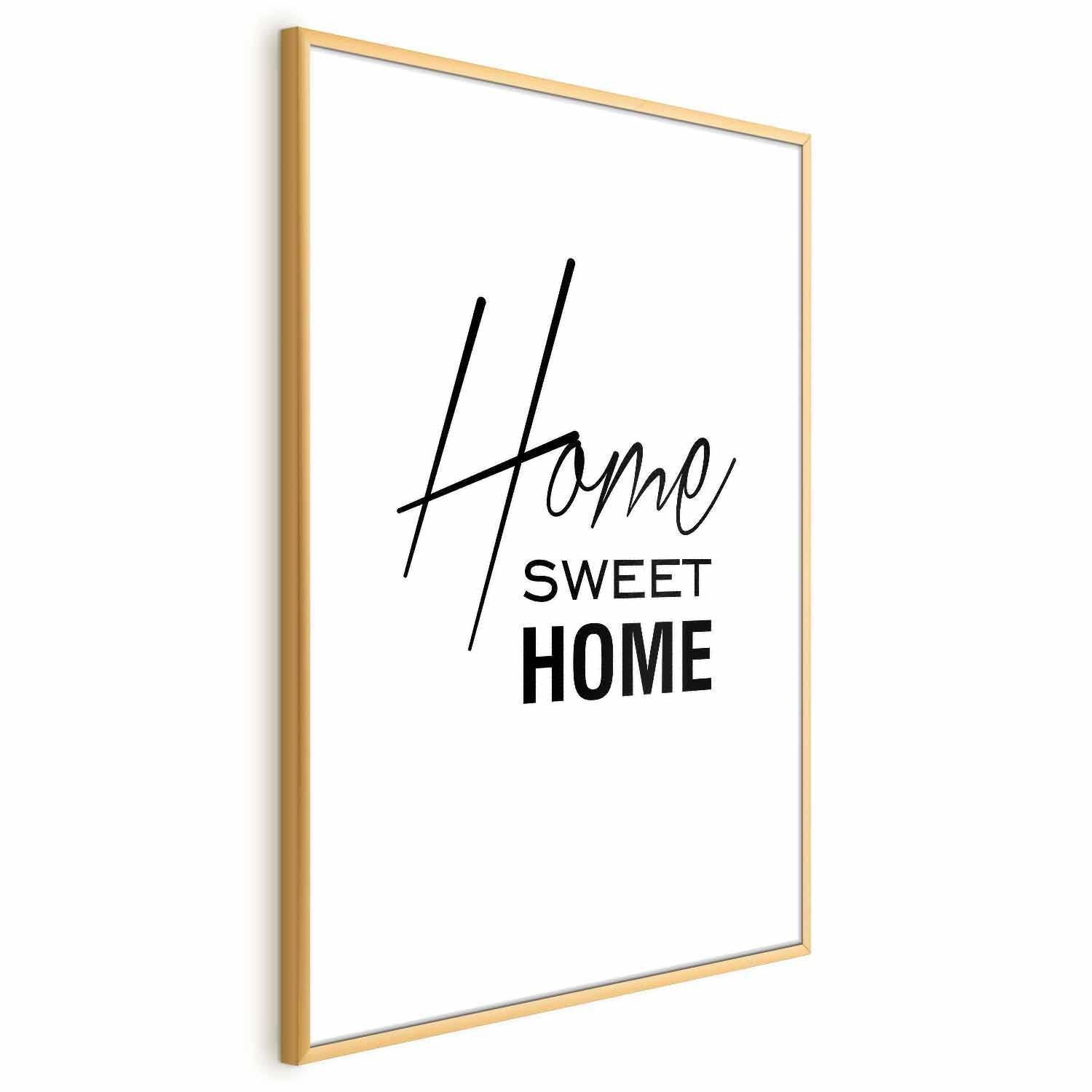 Poster - Black and White: Home Sweet Home Artgeist