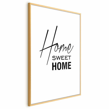 Poster - Black and White: Home Sweet Home Artgeist