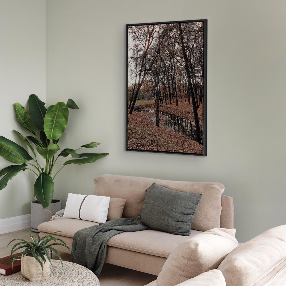 Leinwandbild - Autumn Walk (1 Part) Vertical