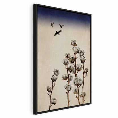 Leinwandbild - Cotton Branches (1 Part) Vertical