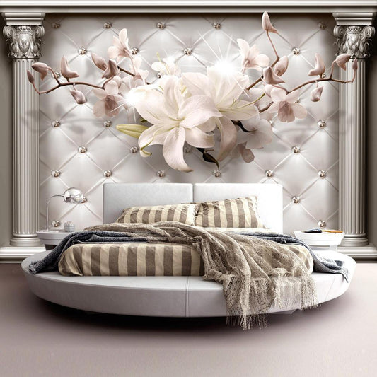 Fototapete Königliche Eleganz - Luxuriöse Wandtapete mit floralen Ornamenten