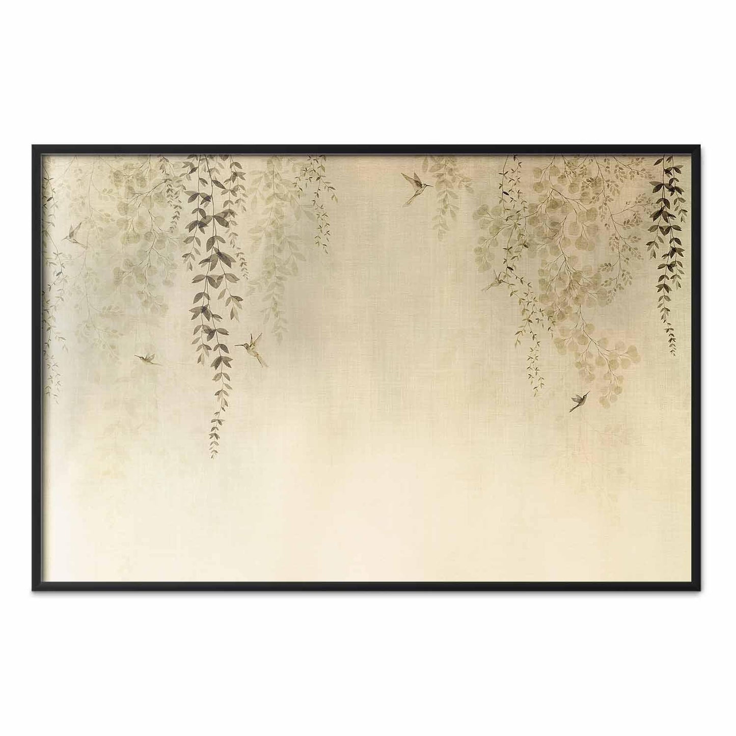 Poster - Beige Hummingbirds