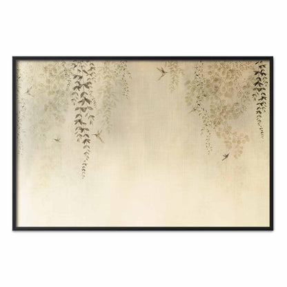 Poster - Beige Hummingbirds