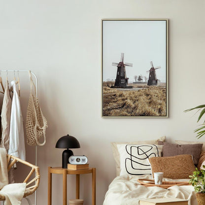 Leinwandbild - Wooden Windmill (1 Part) Vertical