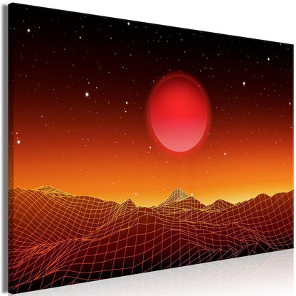 Leinwandbild - Futuristic landscape (1 Part) Wide Artgeist