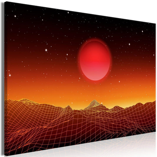 Leinwandbild - Futuristic landscape (1 Part) Wide Artgeist