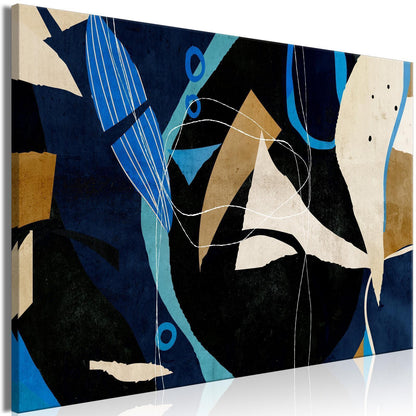 Leinwandbild „Abstrakte Konfiguration“ – Moderne Kunst in weiter Form
