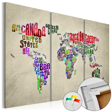 Korkbild - Colorful Countries Artgeist