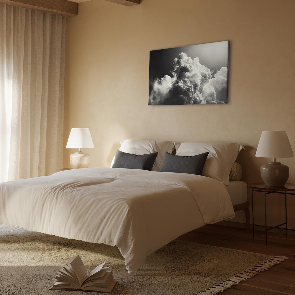 Leinwandbild - Clouds Like from Dreams: Let the Sun Illuminate Your Day – A Visual Feast