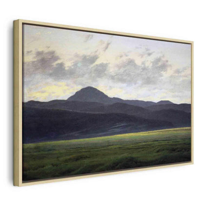 Leinwandbild - Berglandschaft in Böhmen (Caspar David Friedrich) Artgeist