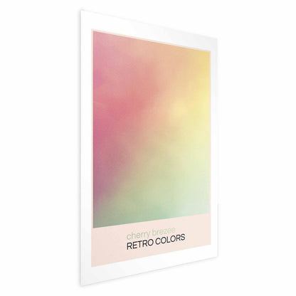 Poster - Cherry Breeze - Pastel Gradient in Soft, Retro Colors