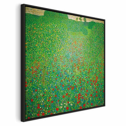 Leinwandbild - Gustav Klimt – Poppy Field