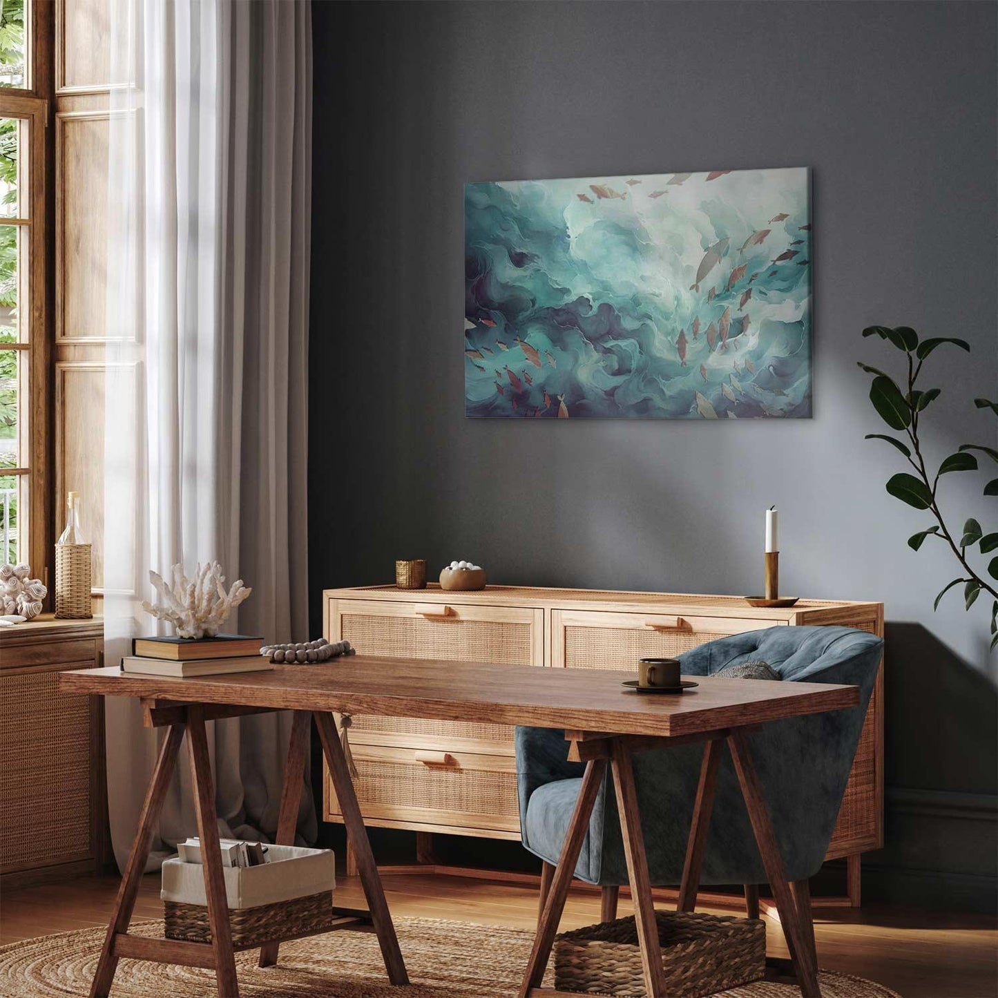 Leinwandbild - Fish in the ocean