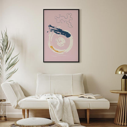 Leinwandbild - Pink Accent (1 Part) Vertical