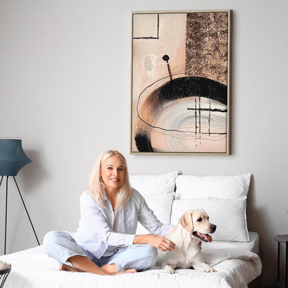 Leinwandbild - Art of Shapes (1-part) - Hand-Painted Abstract Artwork