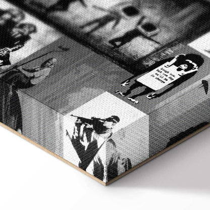 Leinwandbild - Street Art: Banksy