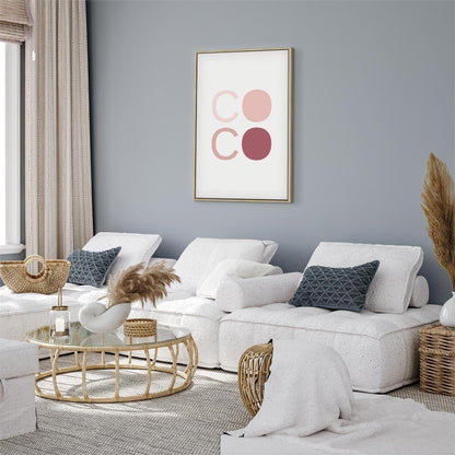 Leinwandbild - Pink Coco (1 Part) Vertical