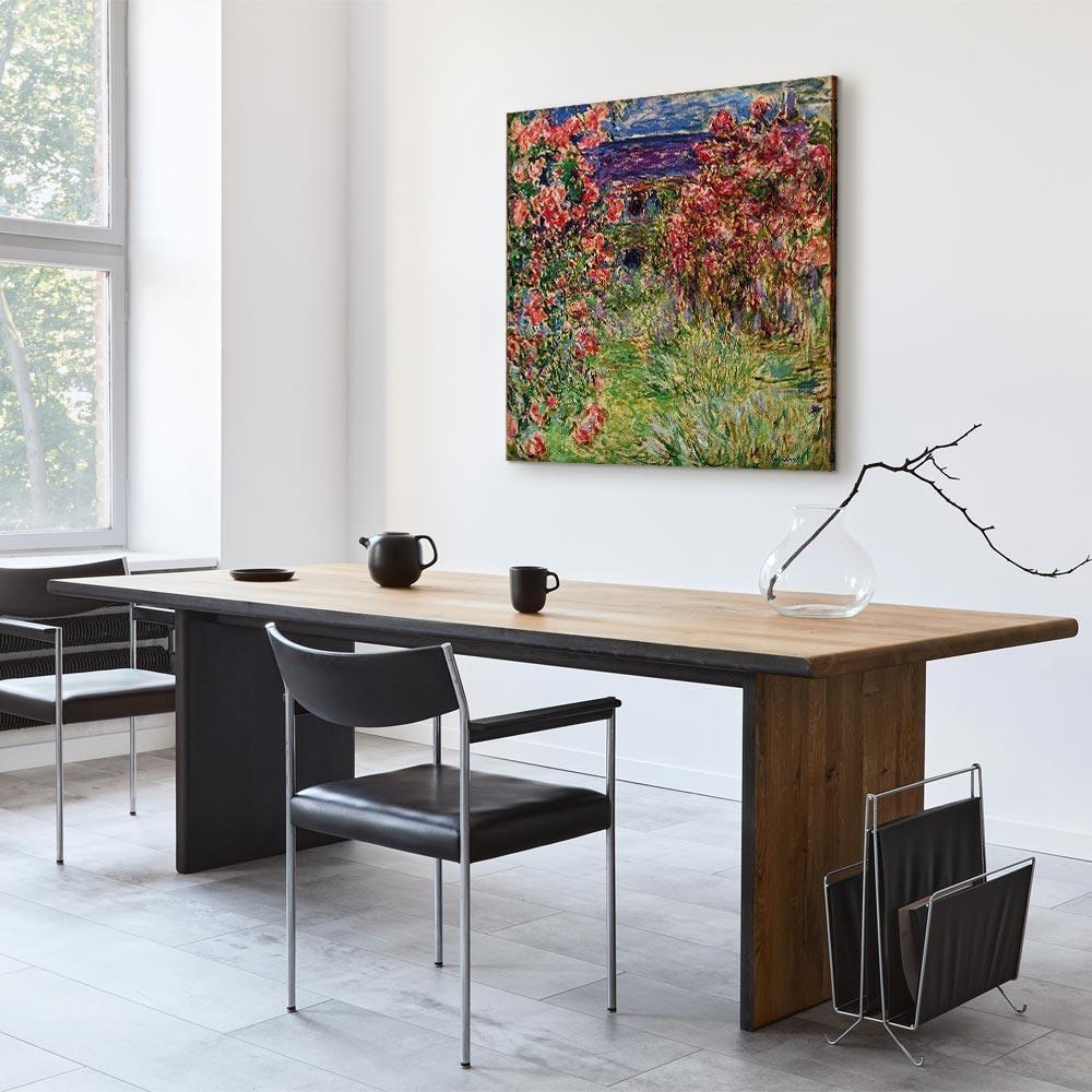 Leinwandbild - Claude Monet – La maison dans les roses