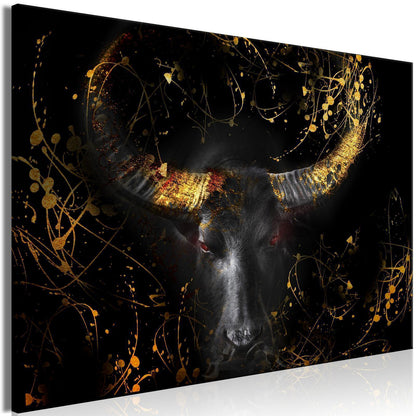 Leinwandbild - Enraged Bull (1 Part) Vertical - Third Variant Artgeist