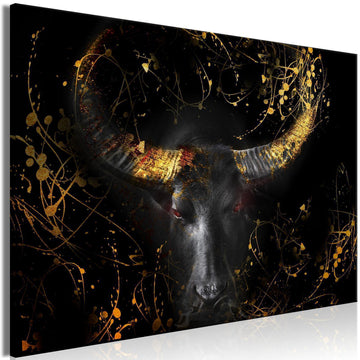 Leinwandbild - Enraged Bull (1 Part) Vertical - Third Variant Artgeist