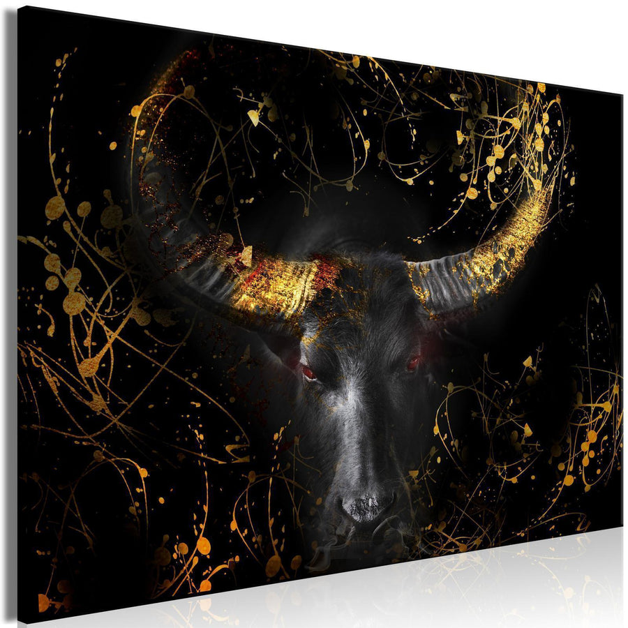 Leinwandbild - Enraged Bull (1 Part) Vertical - Third Variant Artgeist