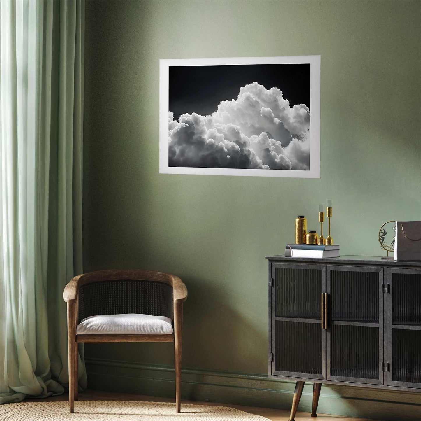 Poster - Discover the Infinite Play of Sunlight – Clouds and Shadows in the Sky Artgeist