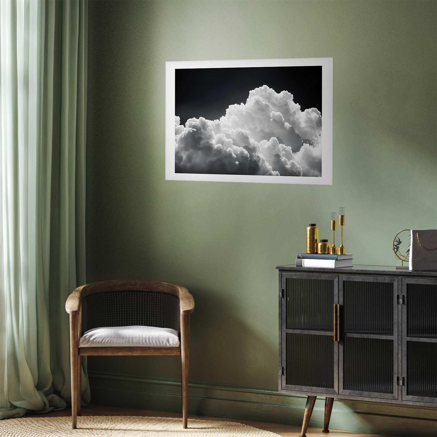 Poster - Discover the Infinite Play of Sunlight – Clouds and Shadows in the Sky Artgeist