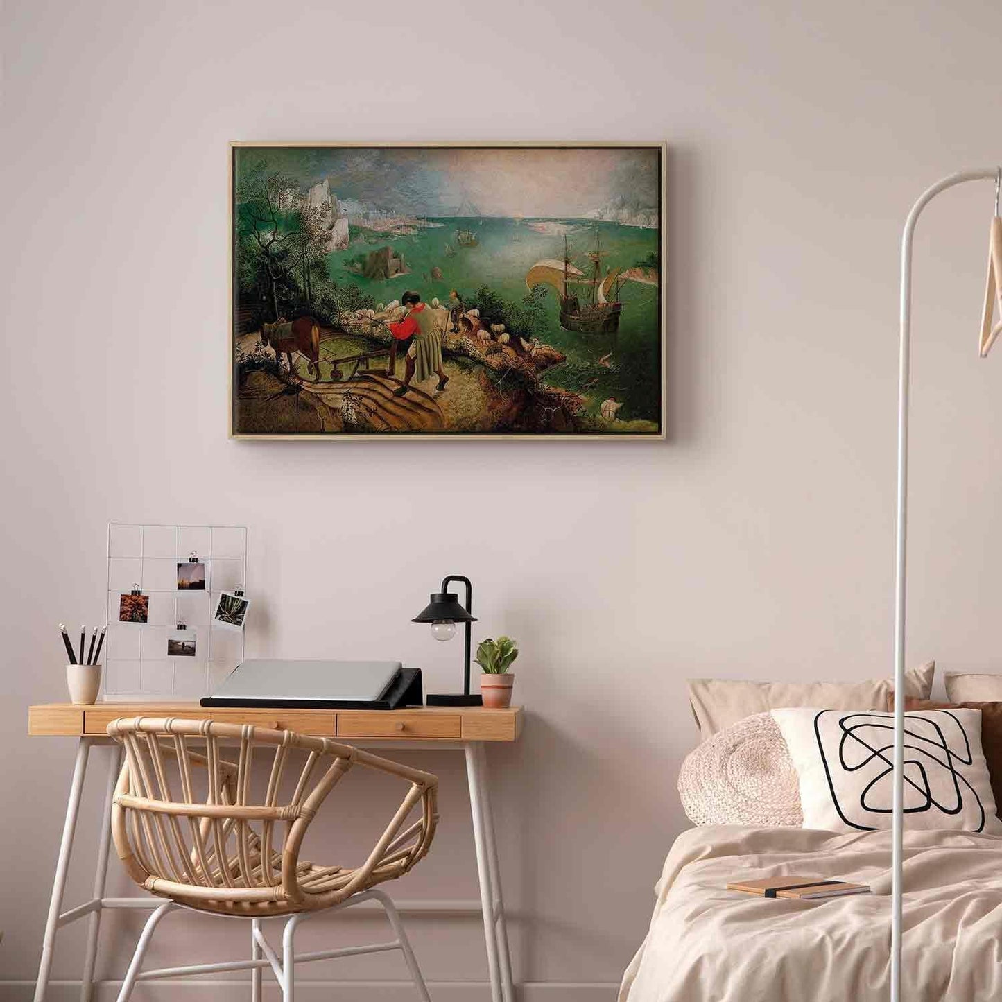 Leinwandbild - Landscape with the Fall of Icarus Artgeist