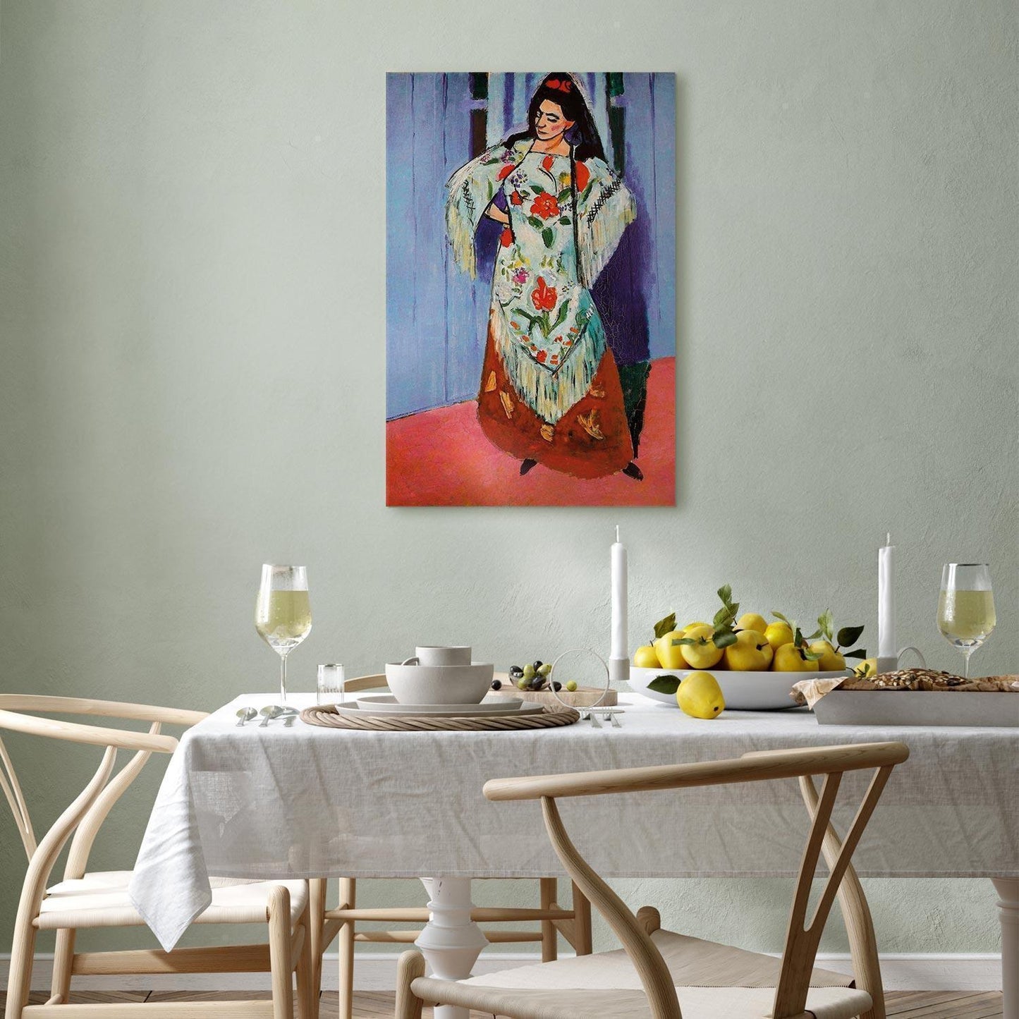 Leinwandbild - Henri Matisse – Madame Matisse with Manila Shawl