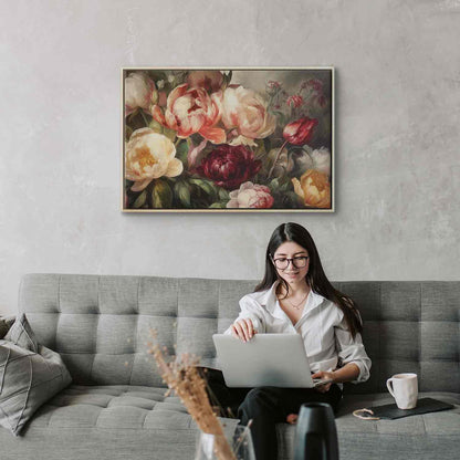 Leinwandbild - Charismatic peonies