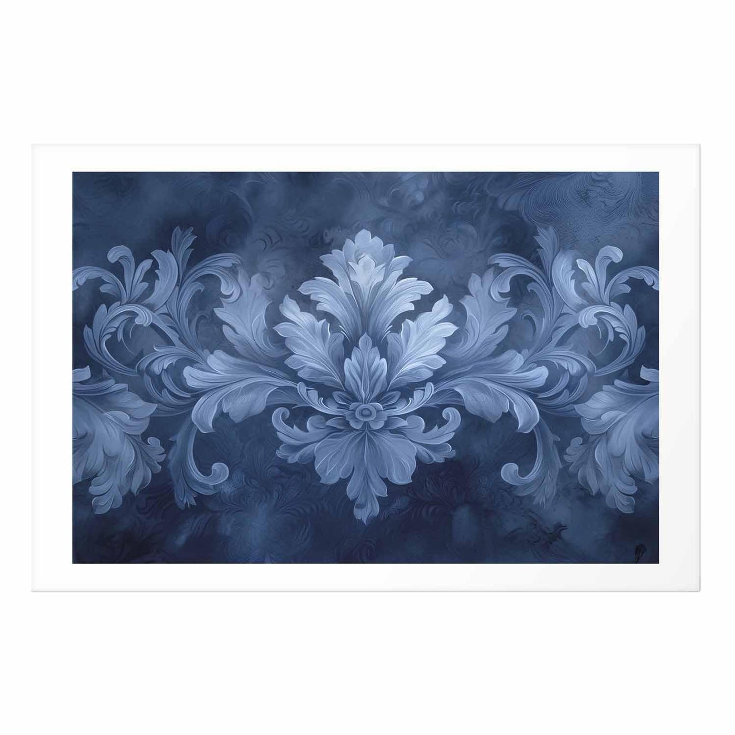 Poster - Blue Ornament in Cool Shades