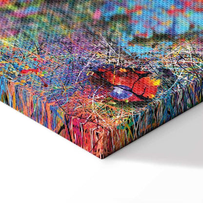 Leinwandbild - Map: Jackson Pollock inspiration