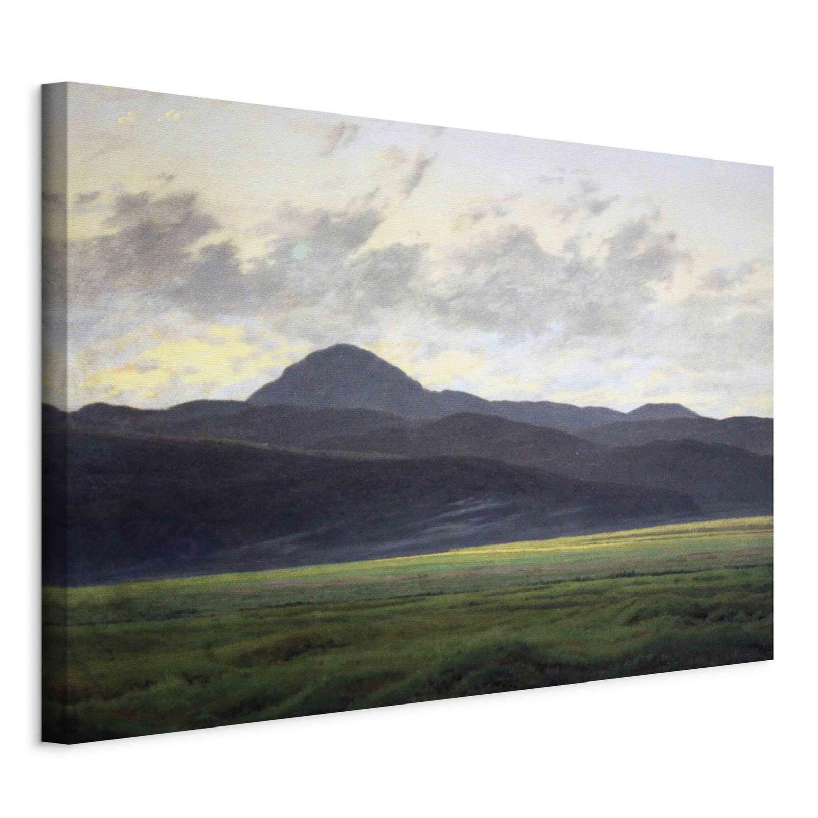 Leinwandbild - Berglandschaft in Böhmen (Caspar David Friedrich) Artgeist