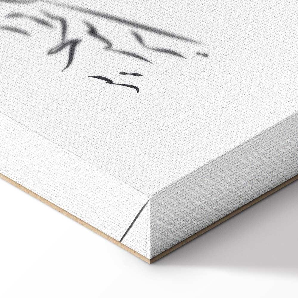 Leinwandbild - Quiet Charm of Nature (1-part) - Sleeping Koala in Black and White