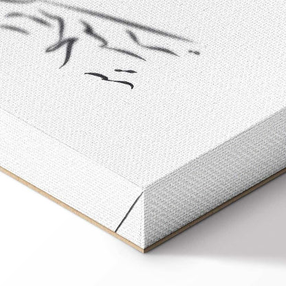 Leinwandbild - Quiet Charm of Nature (1-part) - Sleeping Koala in Black and White