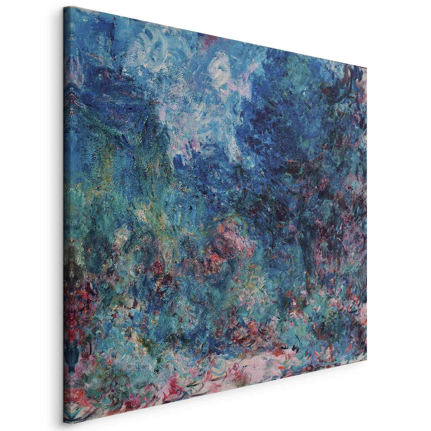 Leinwandbild - La maison de l'artiste vue du jardin aux roses (Claude Monet) Artgeist