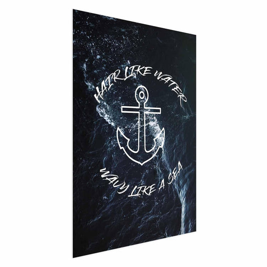 Poster - Hair Like Water, Wavy Like the Sea Artgeist