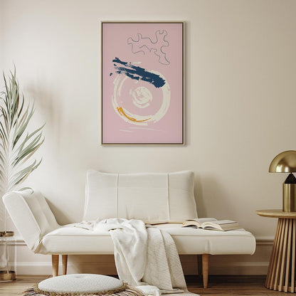 Leinwandbild - Pink Accent (1 Part) Vertical