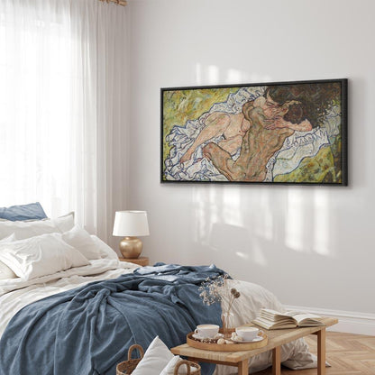 Leinwandbild - Egon Schiele – The Embrace (Lovers II)