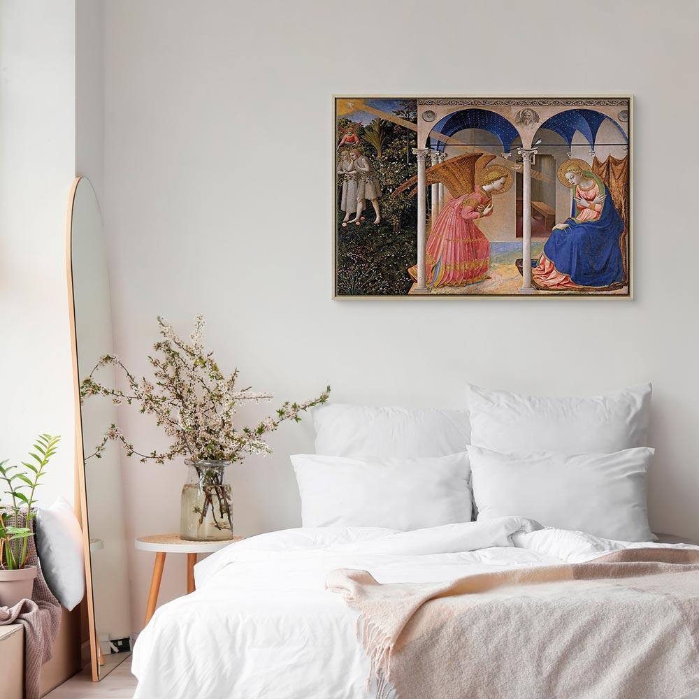 Leinwandbild - Fra Angelico – The Annunciation