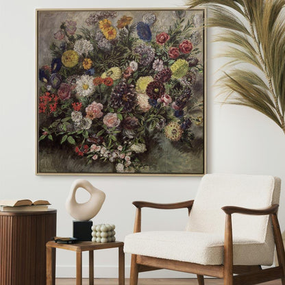 Leinwandbild - Eugène Delacroix – Bouquet of Flowers