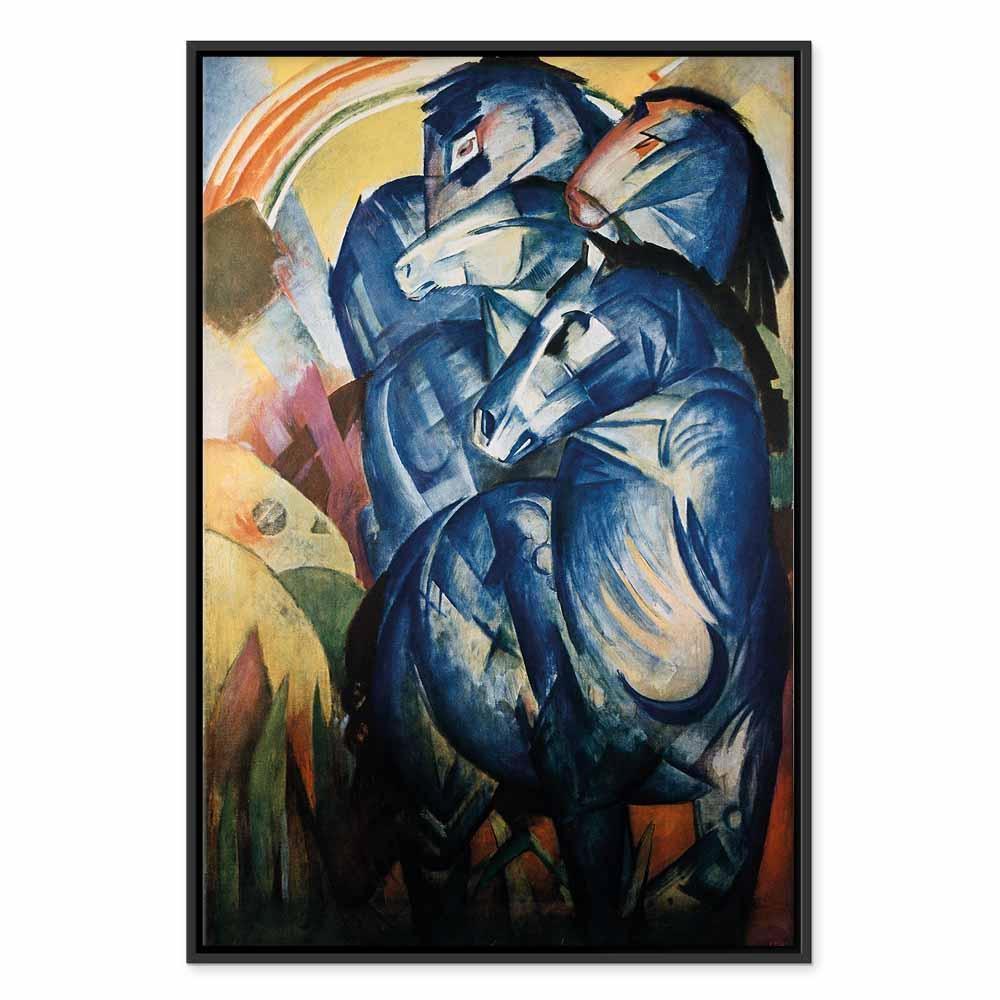Leinwandbild - Franz Marc – The tower of blue horses