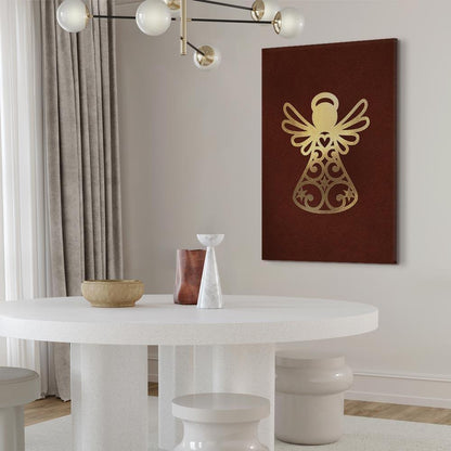 Leinwandbild - Angelic Gold (1 Part) Vertical