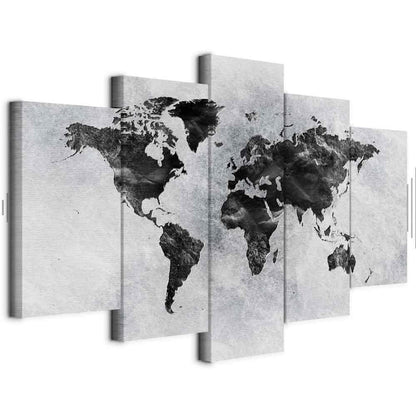 Leinwandbild - Concrete World (5 Parts) Wide